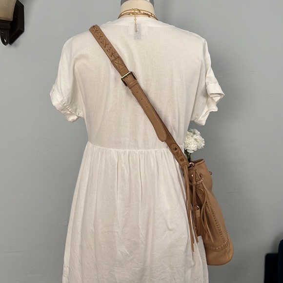 JOIE Mabel Leather Bucket Bag - Brown Cross body - Picture 4 of 16